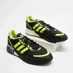 Coupon 👍 Adidas Originals ZX 1K Boost Sneakers - Men's Core Black, Solar Yellow & Matte Silver ⭐ -Mens Shoes Shop http3A2F2Fstatic.theiconic.com .au2Fp2Fadidas originals 0157 5139811 4