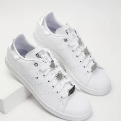 Promo ✨ Adidas Originals Stan Smith x Tinkerbell - Unisex Cloud White, Silver Metallic & Scarlet ❤️