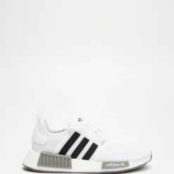 Hot Sale 🥰 Adidas Originals NMD_R1 Primeblue - Unisex White, Core Black & Grey Three 🥰