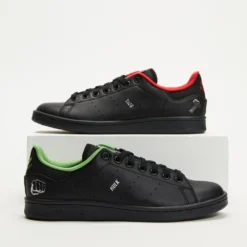 Flash Sale ⭐ Adidas Originals Stan Smith X Disney Hulk - Unisex Black, Silver & Scarlet ⭐