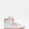 Deals 🎉 Adidas Originals Forum Mid - Unisex Footwear White, Wonder Mauve & Footwear White 🛒