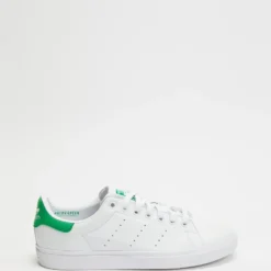 Deals 🥰 Adidas Originals Stan Smith Primegreen Vulc Shoes - Unisex Cloud White, Cloud White & Green 🔥
