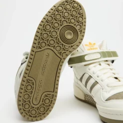 Outlet 🔔 Adidas Originals Forum Mid ❤️ Shoes - Unisex - THE ICONIC Exclusive Off White, Footwear White & Orb Green ✔️ -Mens Shoes Shop http3A2F2Fstatic.theiconic.com .au2Fp2Fadidas originals 9820 6356341 3