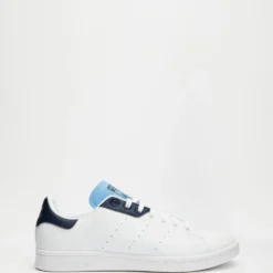 Deals 😀 Adidas Originals Stan Smith - Men's Footwear White, Collegiate Navy & Light Blue ❤️