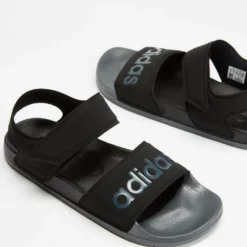 Wholesale ❤️ Adidas Performance Adilette Sandals - Unisex Core Black, Grey Five & Core Black 😍