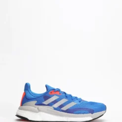 Outlet 🎁 Adidas Performance Solar Boost 21 - Men's Blue, Metallic Silver & Solar Red 😉