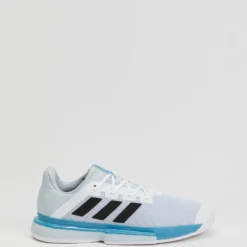 Cheapest 🛒 Adidas Performance SoleMatch Bounce - Men's Cloud White, Core Black & Halo Blue 🔥