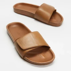 Best reviews of 🛒 AERE Tenere Leather Slides Tan 😀
