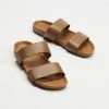 Cheapest 😀 AERE Prahan Leather Slides Tan ✨