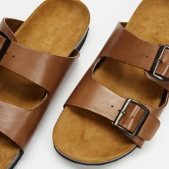 Wholesale 🛒 AERE Two Strap Buckle Leather Sandals Tan 😉 -Mens Shoes Shop http3A2F2Fstatic.theiconic.com .au2Fp2Faere 2582 9435021 3
