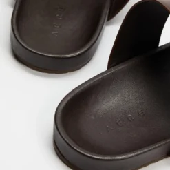 Best Sale 🧨 AERE Prahan Leather Slides Brown 🎁 -Mens Shoes Shop http3A2F2Fstatic.theiconic.com .au2Fp2Faere 2878 8470821 4