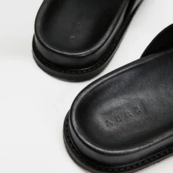 Discount 😉 AERE Crossover Leather Slides Black ⌛ -Mens Shoes Shop http3A2F2Fstatic.theiconic.com .au2Fp2Faere 3017 7956821 4