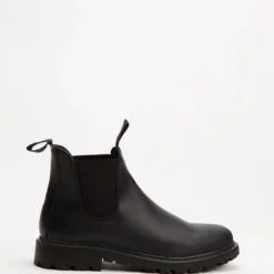 Cheapest ⌛ AERE Leather Gusset Boots Black ✨