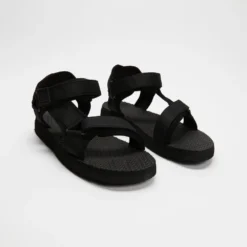 Outlet 🛒 AERE Recycled Poly Sandals Black 🤩