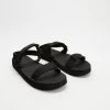 Promo ⭐ AERE Recycled Poly 2 Strap Sandals Black 🤩