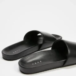 Buy 👏 AERE Leather Slides Black ✔️ -Mens Shoes Shop http3A2F2Fstatic.theiconic.com .au2Fp2Faere 8211 8033711 4