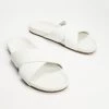 Best reviews of 🎉 AERE Brunswick Leather Slides White ⭐