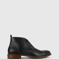 Promo ✨ Airflex Jimmy Leather Lace Up Ankle Boots Black ✨