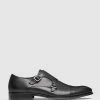 Best Sale 😀 Aquila Brennin Monk Strap Shoes Black 🔥