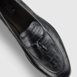Hot Sale ❤️ Aquila Alberto Loafers Croc. Black ⭐ -Mens Shoes Shop http3A2F2Fstatic.theiconic.com .au2Fp2Faquila 2077 4775041 4