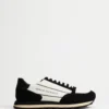 Buy ⭐ Armani Exchange Retro Style Runners Off White & Black 🧨