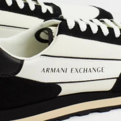 Buy ⭐ Armani Exchange Retro Style Runners Off White & Black 🧨 -Mens Shoes Shop http3A2F2Fstatic.theiconic.com .au2Fp2Farmani exchange 4812 6865631 4