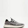 Best reviews of 🔔 Armani Exchange Sustainable Knit Sneakers Silver ✨