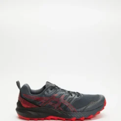 Coupon ⭐ ASICS GEL-Trabuco 9 - Men's Carrier Grey & Electric Red 🔔