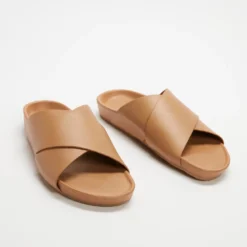 Best Pirce ✔️ Assembly Label Crossover Slides - Unisex Tan 🧨
