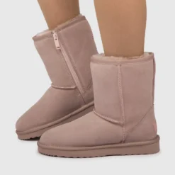 Best reviews of 🥰 AusWooli Ugg Boots Bronte Mid Calf Zip-Up Sheepskin Boot Pale Pink ⌛ -Mens Shoes Shop http3A2F2Fstatic.theiconic.com .au2Fp2Fauswooli ugg boots 0005 8449231 7