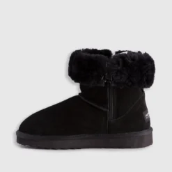 Flash Sale ⭐ AusWooli Ugg Boots Bronte Mid Calf Zip-Up Sheepskin Boot Black 🎉 -Mens Shoes Shop http3A2F2Fstatic.theiconic.com .au2Fp2Fauswooli ugg boots 0020 8046821 6