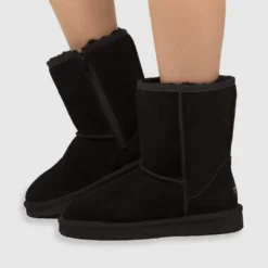 Flash Sale ⭐ AusWooli Ugg Boots Bronte Mid Calf Zip-Up Sheepskin Boot Black 🎉 -Mens Shoes Shop http3A2F2Fstatic.theiconic.com .au2Fp2Fauswooli ugg boots 0022 8046821 7