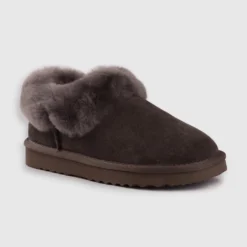 Outlet ✨ AusWooli Ugg Boots Coogee Sheepskin Wool Ankle Slippers Grey ⭐ -Mens Shoes Shop http3A2F2Fstatic.theiconic.com .au2Fp2Fauswooli ugg boots 0050 6449231 4