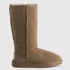 Best Sale 👏 AusWooli Ugg Boots Newton Tall Zip-Up Sheepskin Boot Tan ✨
