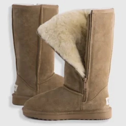 Best Sale 👏 AusWooli Ugg Boots Newton Tall Zip-Up Sheepskin Boot Tan ✨ -Mens Shoes Shop http3A2F2Fstatic.theiconic.com .au2Fp2Fauswooli ugg boots 8806 2649231 6
