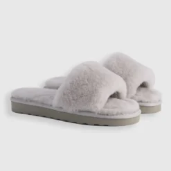 Promo 😍 AusWooli Ugg Boots Rose Bay Sheepskin Wool Fluff Slides Light Grey ✨ -Mens Shoes Shop http3A2F2Fstatic.theiconic.com .au2Fp2Fauswooli ugg boots 9700 1549231 4
