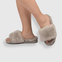 Promo 😍 AusWooli Ugg Boots Rose Bay Sheepskin Wool Fluff Slides Light Grey ✨ -Mens Shoes Shop http3A2F2Fstatic.theiconic.com .au2Fp2Fauswooli ugg boots 9705 1549231 6