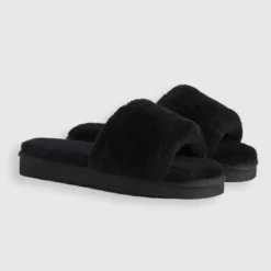 Discount ❤️ AusWooli Ugg Boots Rose Bay Sheepskin Wool Fluff Slides Black 😀 -Mens Shoes Shop http3A2F2Fstatic.theiconic.com .au2Fp2Fauswooli ugg boots 9728 0549231 4