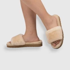 Deals ❤️ AusWooli Ugg Boots Rose Bay Sheepskin Wool Fluff Slides Tan 🔥 -Mens Shoes Shop http3A2F2Fstatic.theiconic.com .au2Fp2Fauswooli ugg boots 9747 3649231 6