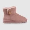 Best deal 🎉 AusWooli Ugg Boots Cabarita Short Sheepskin Wool Button Boots Pale Pink ❤️