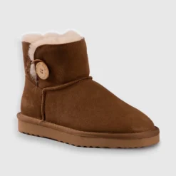Hot Sale 🤩 AusWooli Ugg Boots Cabarita Short Sheepskin Wool Button Boots Tan 🌟 -Mens Shoes Shop http3A2F2Fstatic.theiconic.com .au2Fp2Fauswooli ugg boots 9868 3449231 4