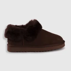 Top 10 ✨ AusWooli Ugg Boots Coogee Sheepskin Wool Ankle Slippers Chocolate ⌛