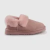 Deals 🎉 AusWooli Ugg Boots Coogee Sheepskin Wool Ankle Slippers Pale Pink 🎁