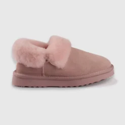 Deals 🎉 AusWooli Ugg Boots Coogee Sheepskin Wool Ankle Slippers Pale Pink 🎁