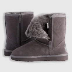 Best Sale 🔔 AusWooli Ugg Boots Bronte Mid Calf Zip-Up Sheepskin Boot Grey 🔔 -Mens Shoes Shop http3A2F2Fstatic.theiconic.com .au2Fp2Fauswooli ugg boots 9941 9549231 6