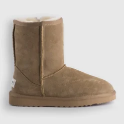 Budget ❤️ AusWooli Ugg Boots Bronte Mid Calf Zip-Up Sheepskin Boot Tan ✨