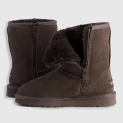 Discount 🤩 AusWooli Ugg Boots Bronte Mid Calf Zip-Up Sheepskin Boot Chocolate 🎉 -Mens Shoes Shop http3A2F2Fstatic.theiconic.com .au2Fp2Fauswooli ugg boots 9972 5549231 5
