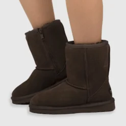 Discount 🤩 AusWooli Ugg Boots Bronte Mid Calf Zip-Up Sheepskin Boot Chocolate 🎉 -Mens Shoes Shop http3A2F2Fstatic.theiconic.com .au2Fp2Fauswooli ugg boots 9976 5549231 7