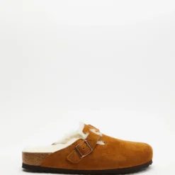 Buy 🥰 Birkenstock Boston Shearling - Unisex Mink Suede Leather ✨
