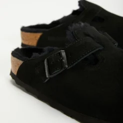 Best Sale ✨ Birkenstock Boston Shearling - Unisex Black Suede Leather ✨ -Mens Shoes Shop http3A2F2Fstatic.theiconic.com .au2Fp2Fbirkenstock 7662 9473021 3